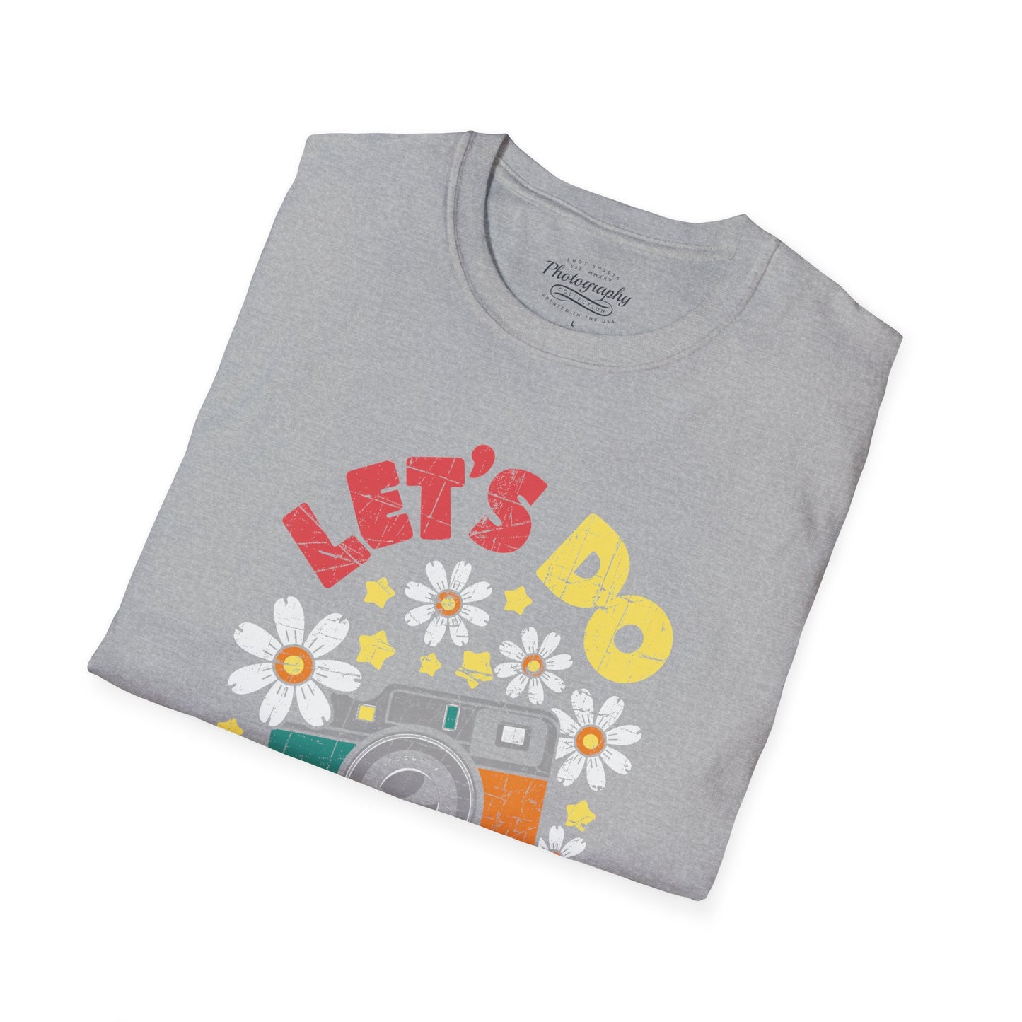 0100. Let's Do Shots Flowers Photo Camera Unisex T-Shirt