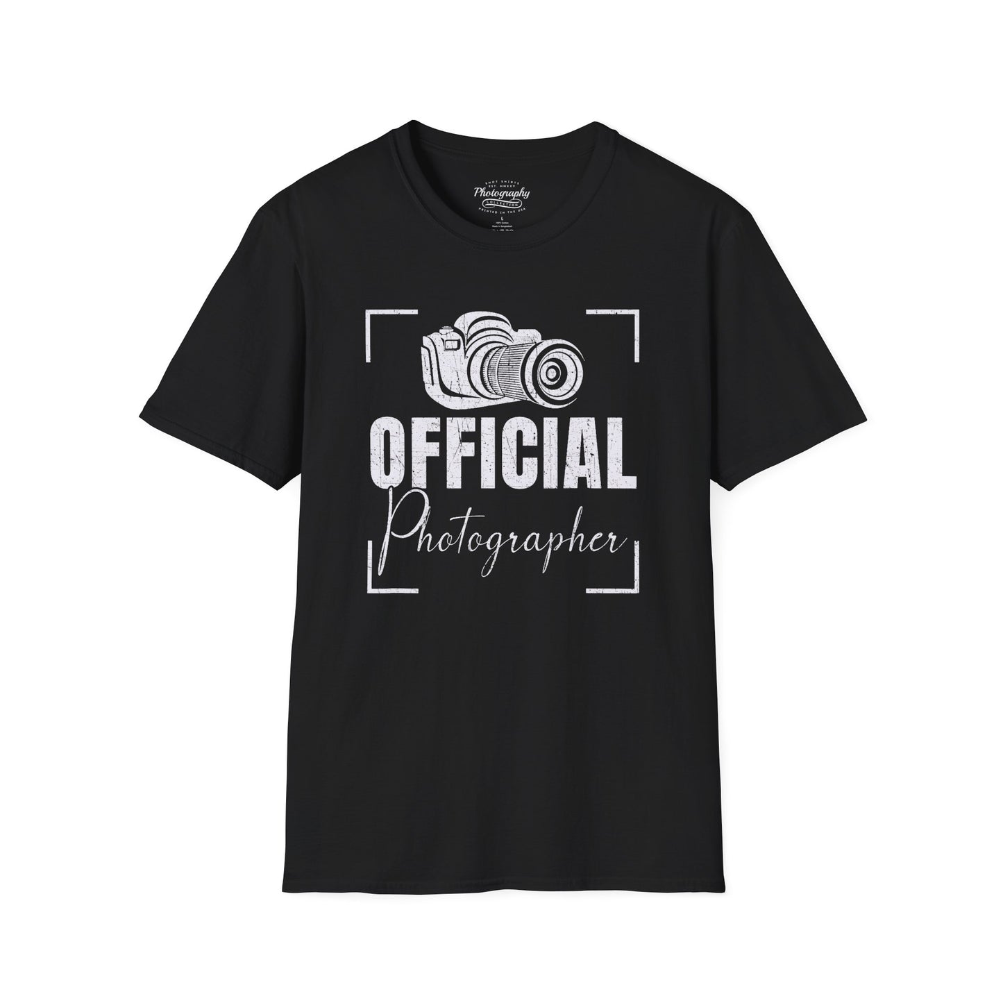 0083. Official Photographer Grunge Photo Camera Unisex T-Shirt