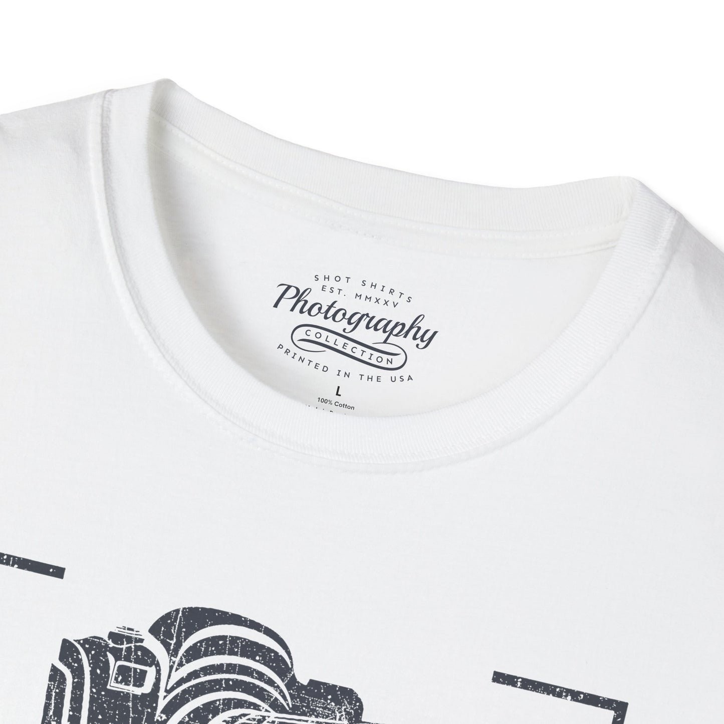 0083. Official Photographer Grunge Photo Camera Unisex T-Shirt