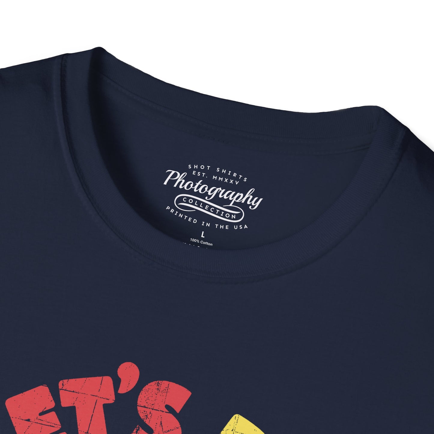0100. Let's Do Shots Flowers Photo Camera Unisex T-Shirt