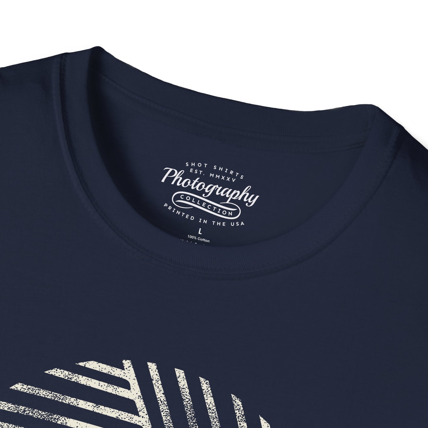 0023. Stylized Aperture Unisex T-Shirt