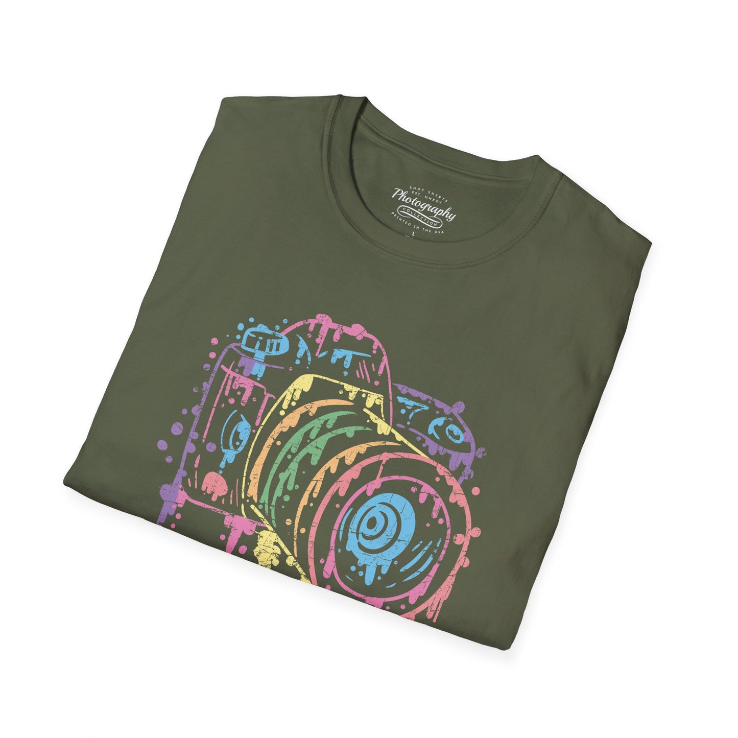 0096. Watercolor Painted Photo Camera Unisex T-Shirt