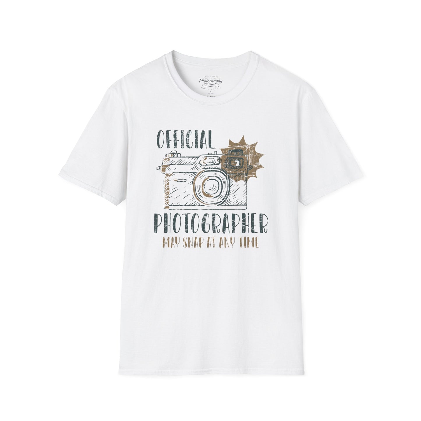 0090. Official Photographer May Snap At Any Time Photo Camera Unisex T-Shirt