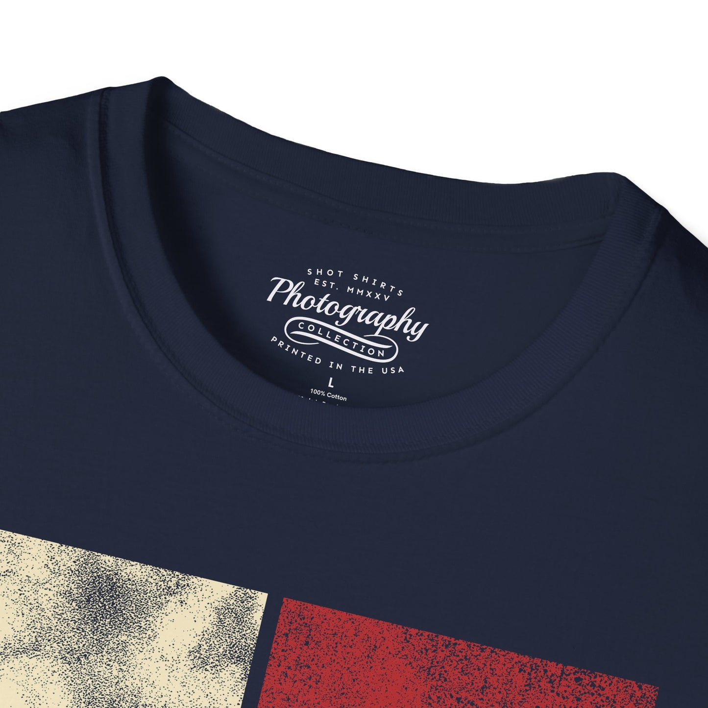 0025. Colored Silhouette Of A Photographer Unisex T-Shirt
