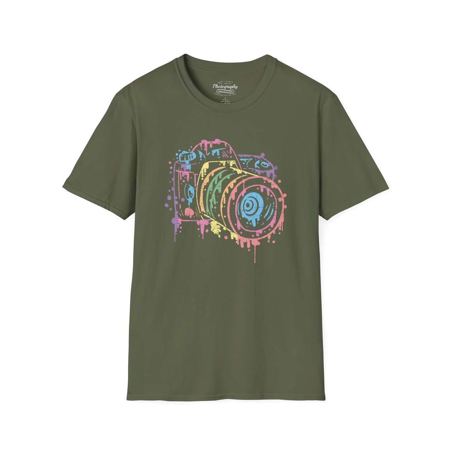 0096. Watercolor Painted Photo Camera Unisex T-Shirt