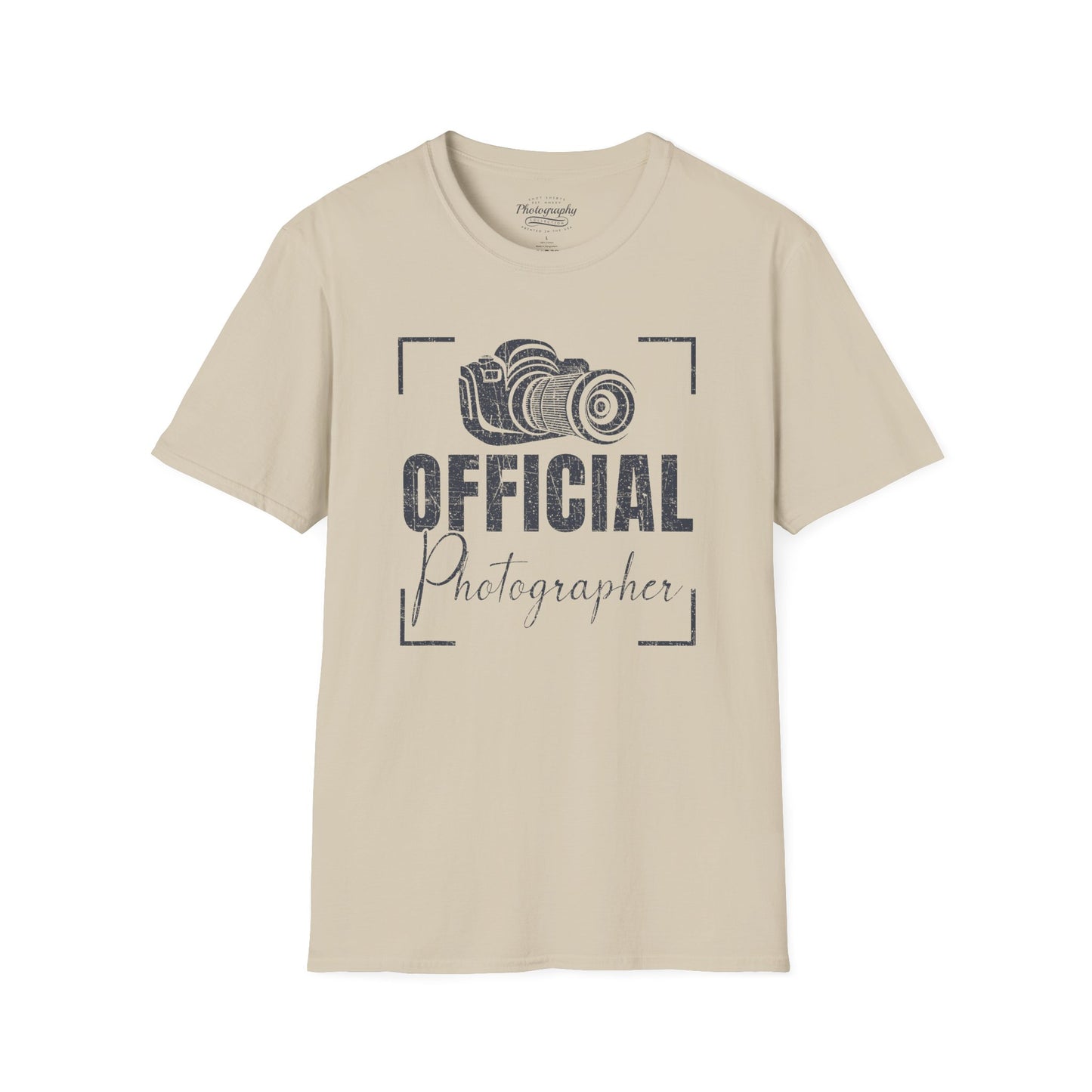 0083. Official Photographer Grunge Photo Camera Unisex T-Shirt