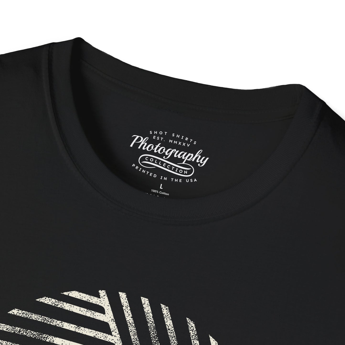 0023. Stylized Aperture Unisex T-Shirt