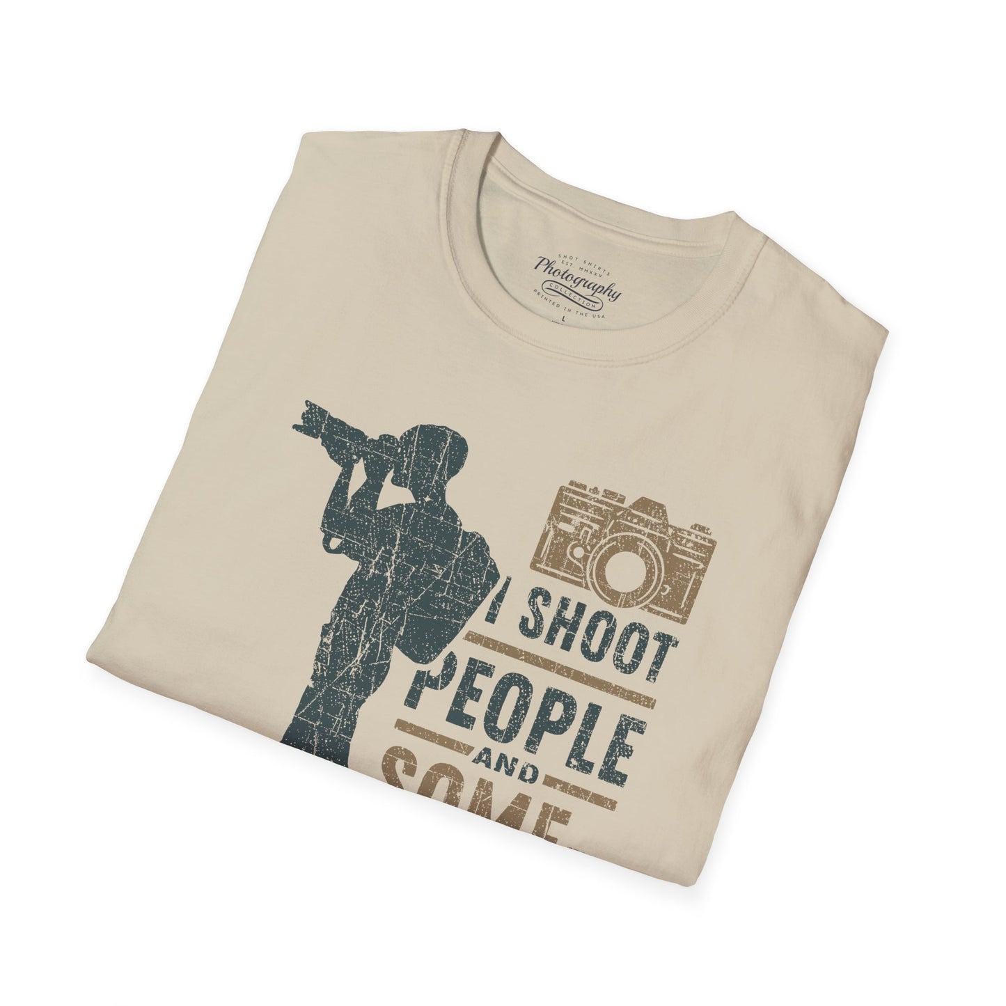 0087. I Shoot People And Sometimes Cut Off Their Heads Photo Camera Photographer Silhouette Unisex T-Shirt