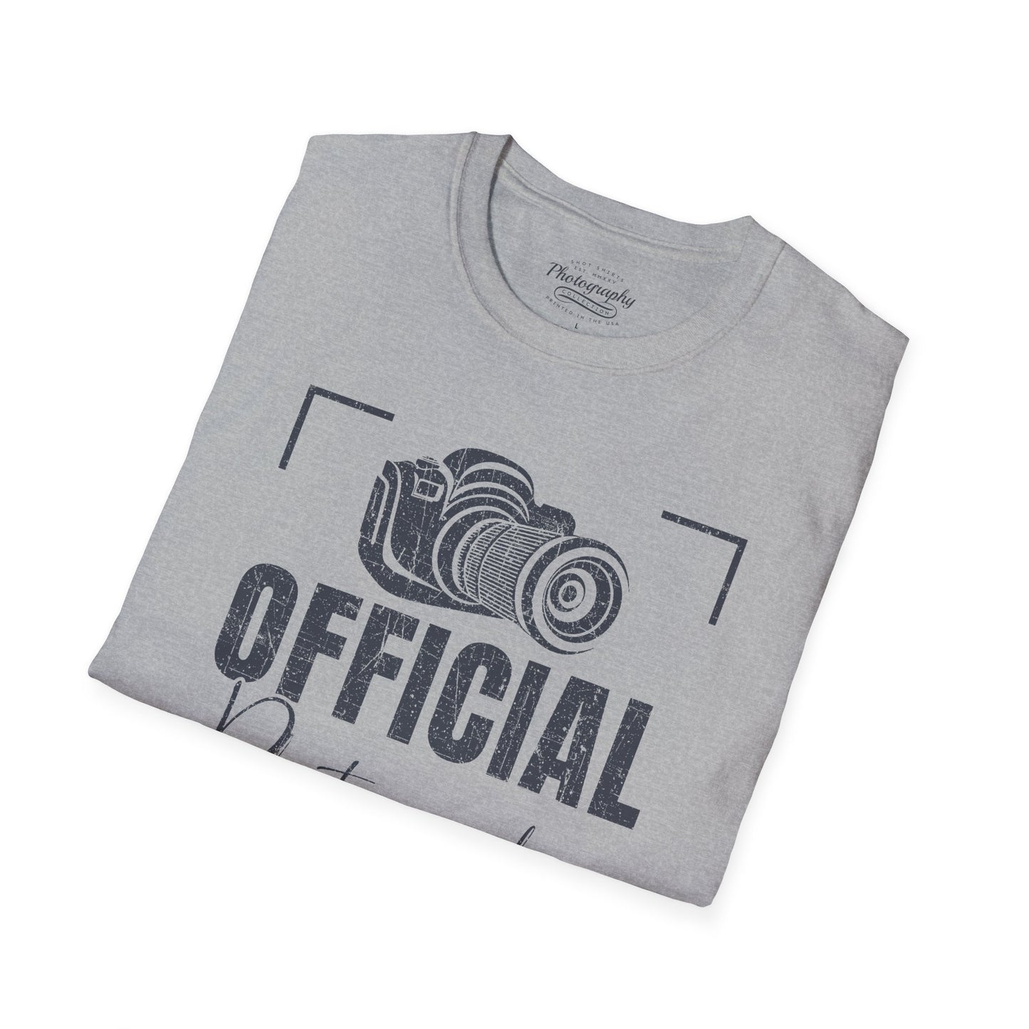 0083. Official Photographer Grunge Photo Camera Unisex T-Shirt