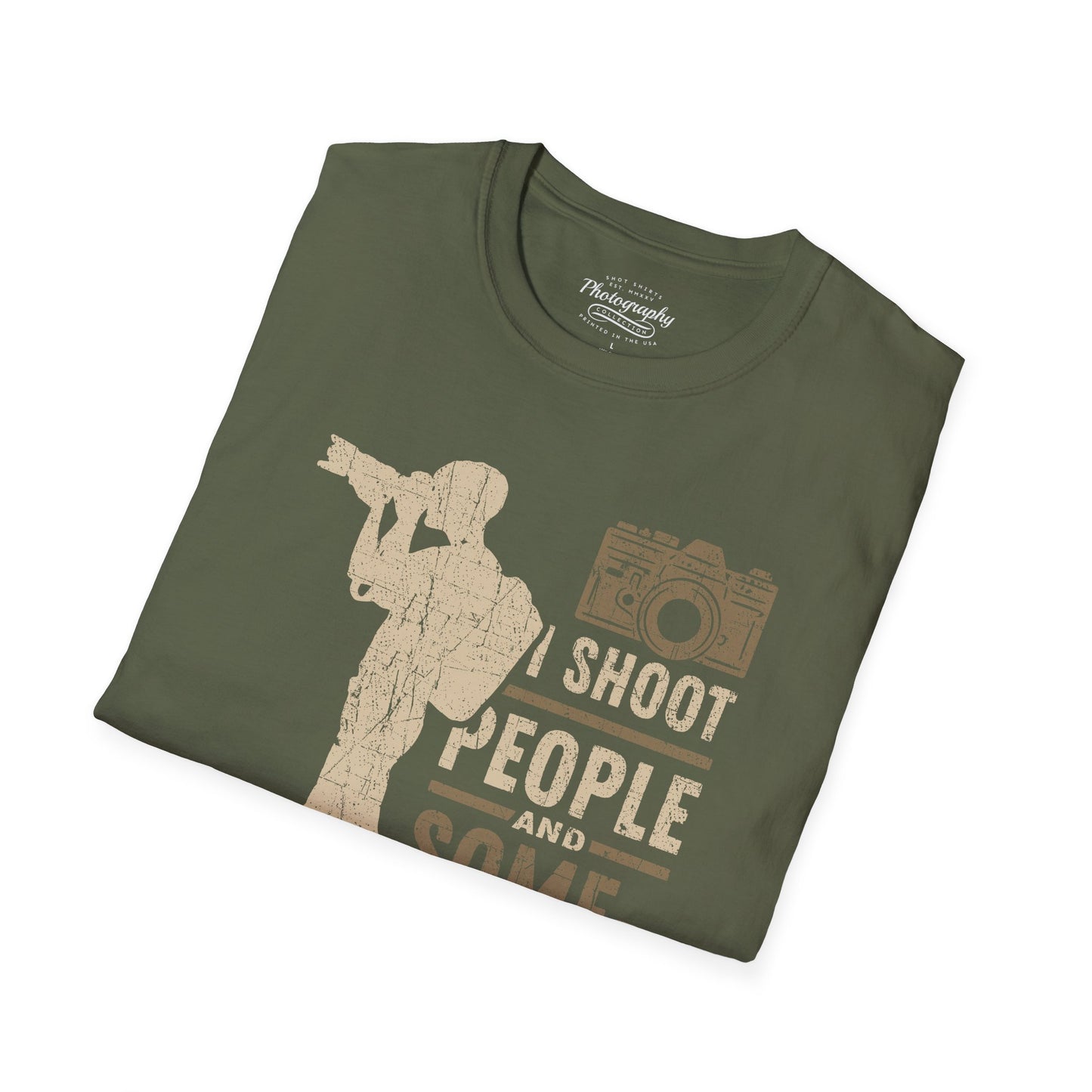 0087. I Shoot People And Sometimes Cut Off Their Heads Photo Camera Photographer Silhouette Unisex T-Shirt