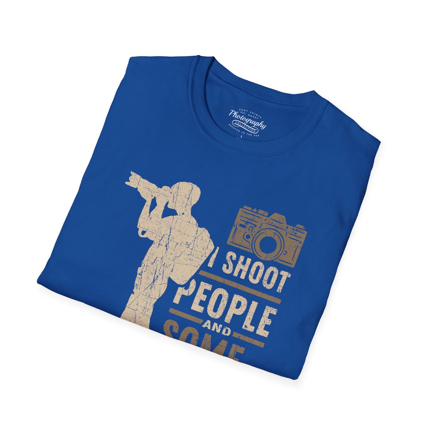 0087. I Shoot People And Sometimes Cut Off Their Heads Photo Camera Photographer Silhouette Unisex T-Shirt