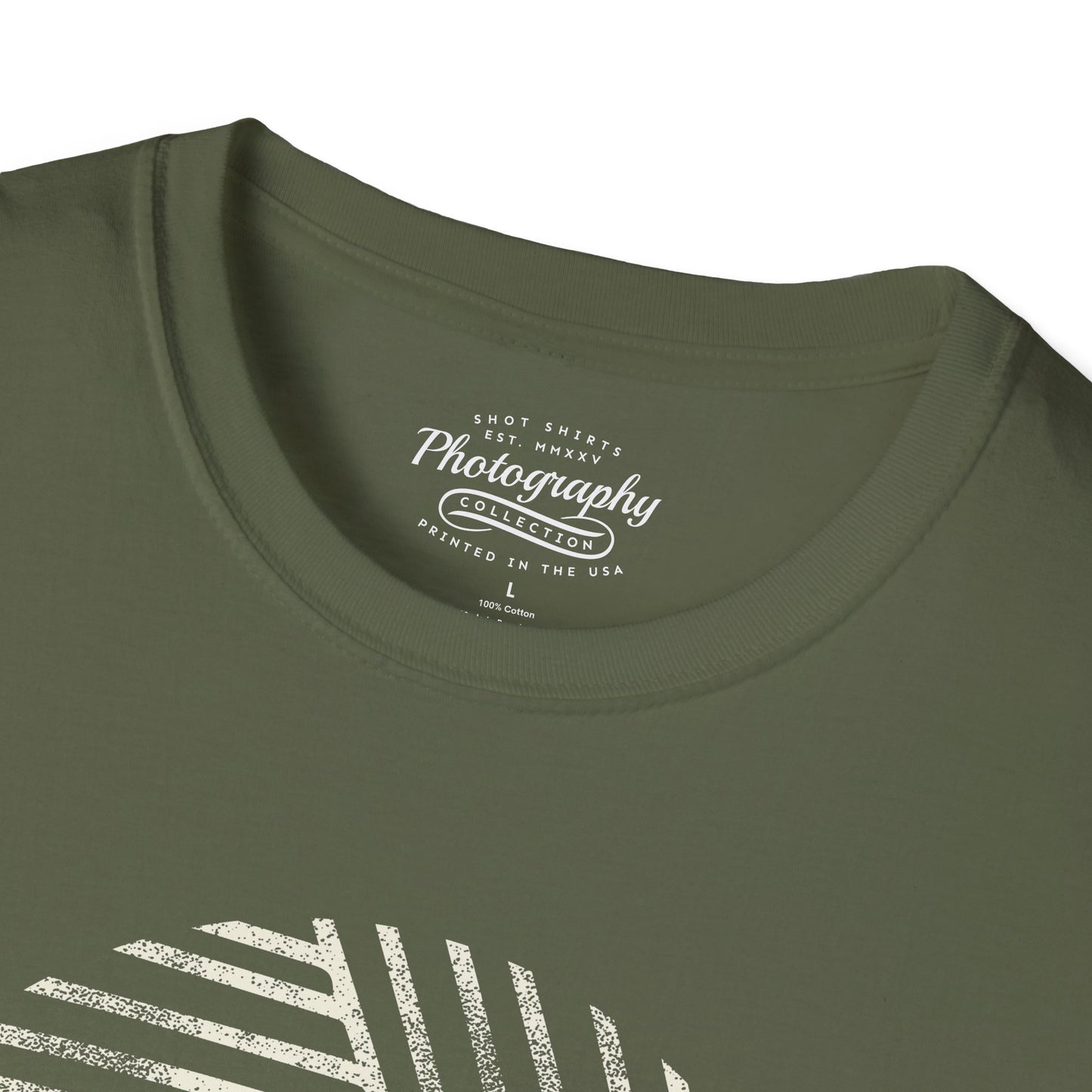 0023. Stylized Aperture Unisex T-Shirt