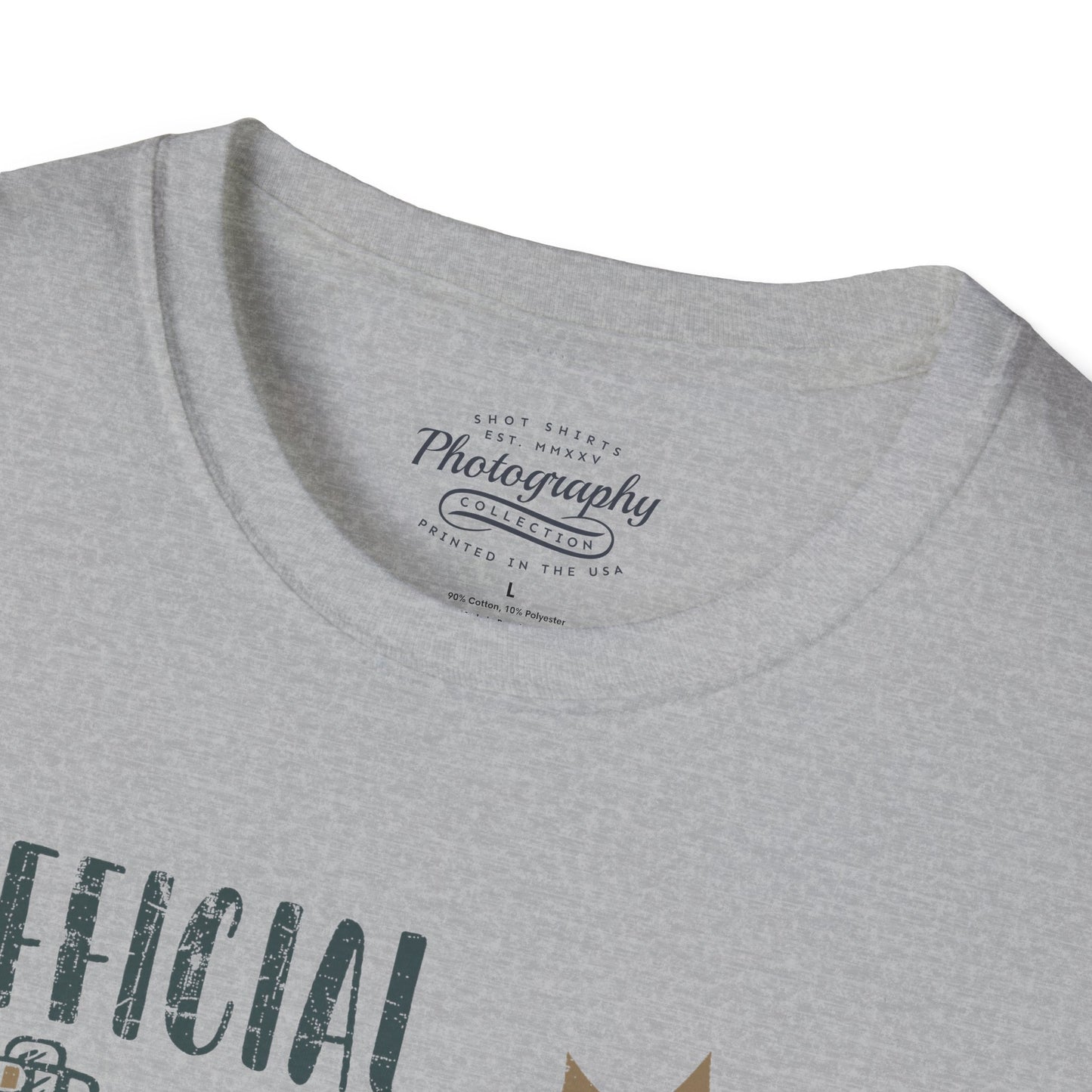 0090. Official Photographer May Snap At Any Time Photo Camera Unisex T-Shirt
