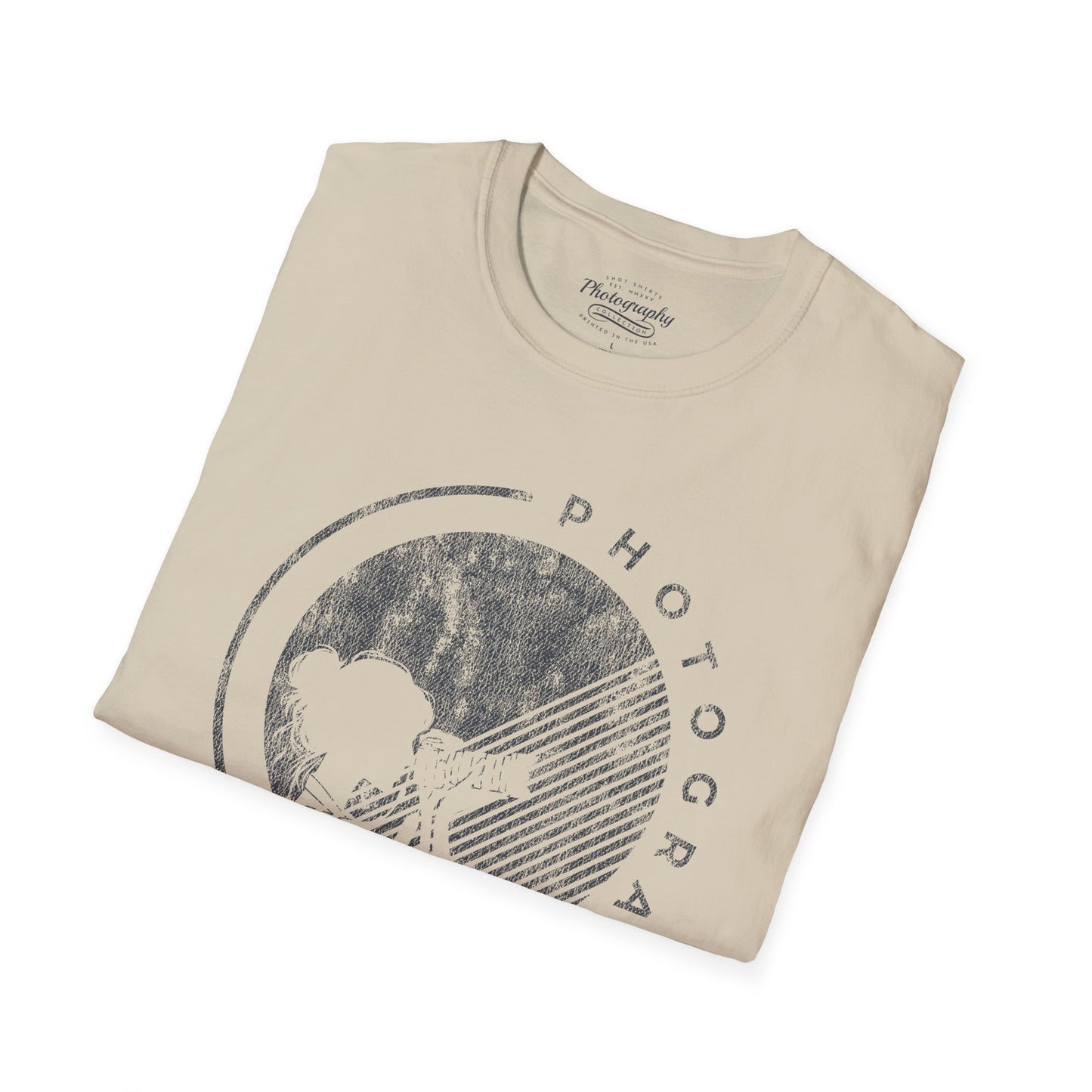 0065. Grunge Girl Photographer Silhouette Unisex T-Shirt