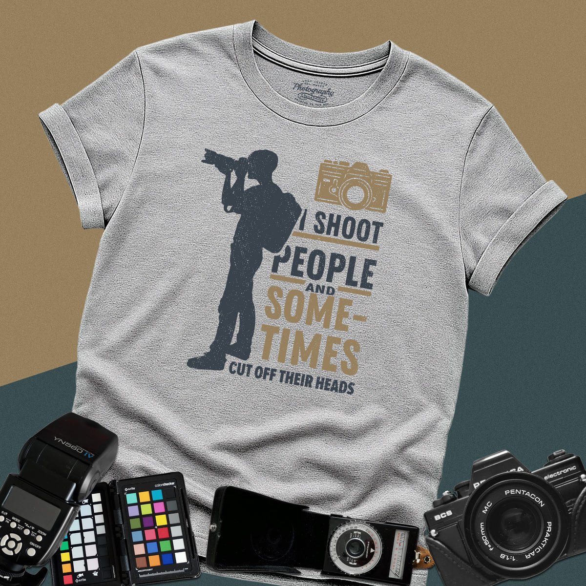 I Shoot People Funny Photographer Graphic T-Shirt
