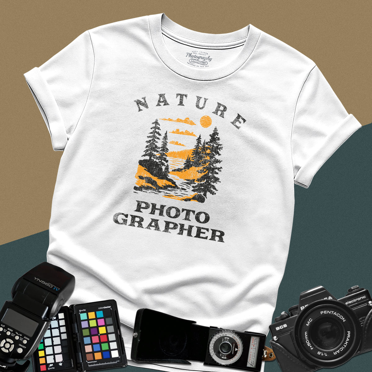 Nature Photographer Vintage Landscape Graphic T-Shirt