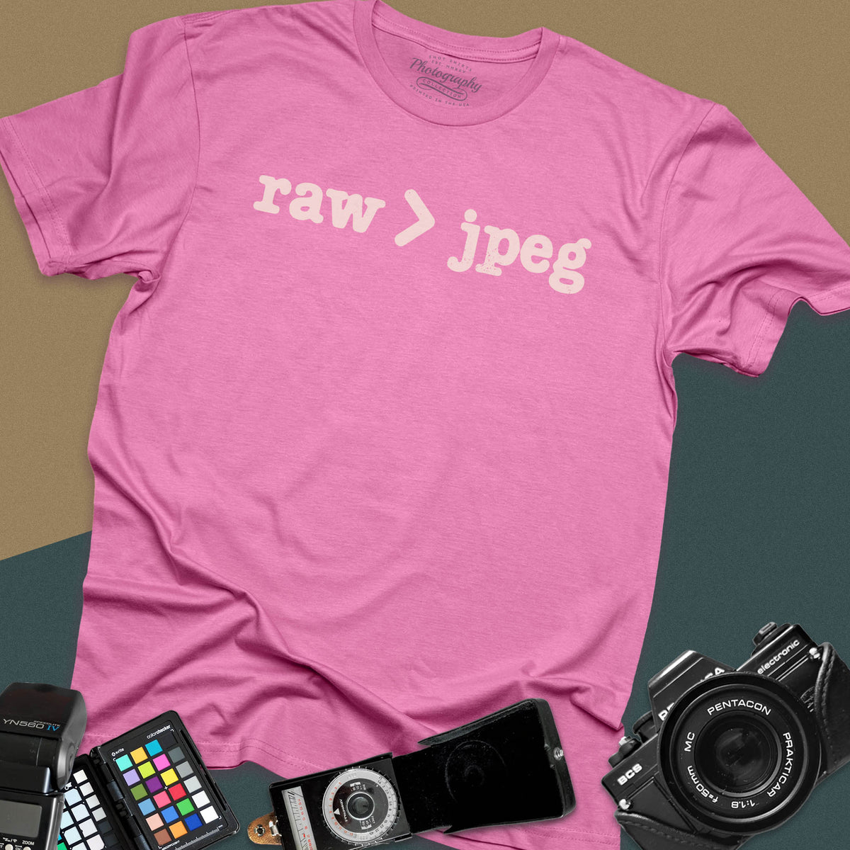 RAW Greater Than JPEG Photographer T-Shirt