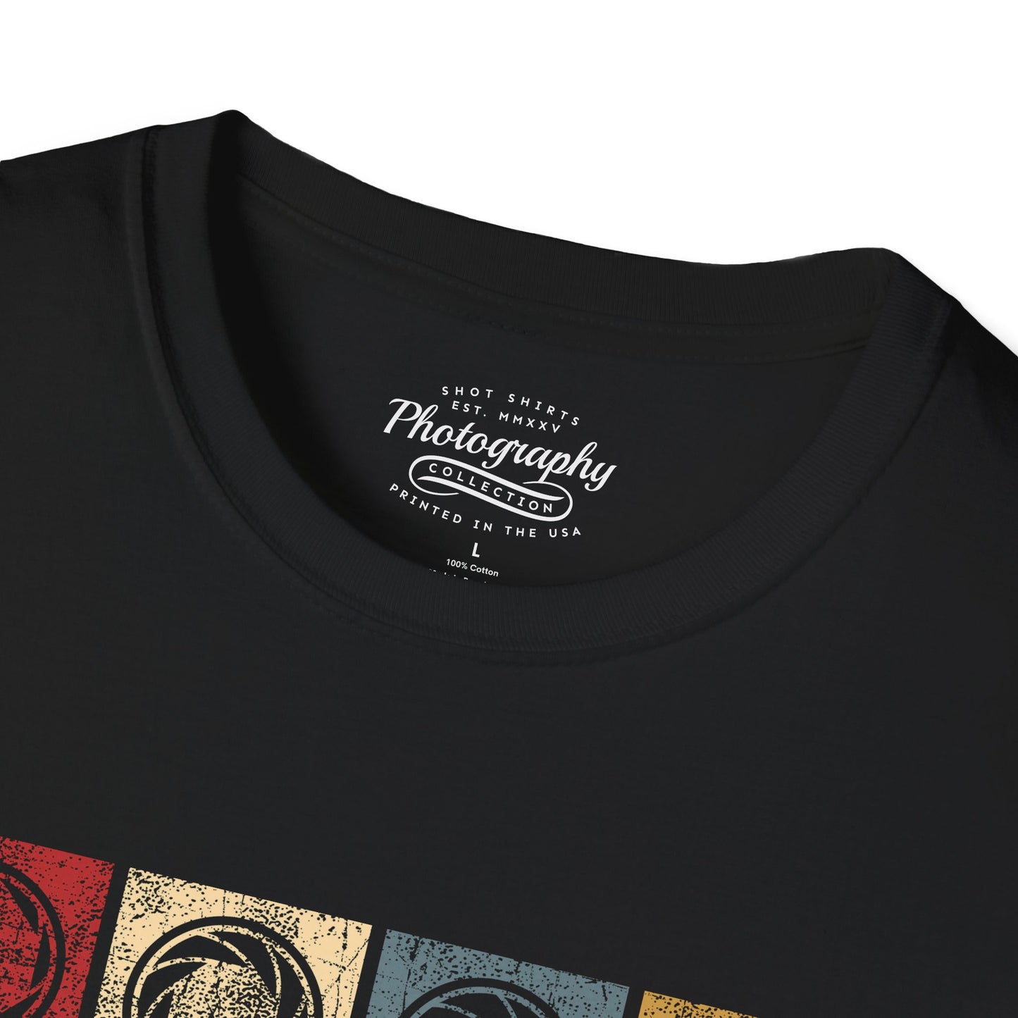 0038. Colorful Photography Apertures Unisex T-Shirt