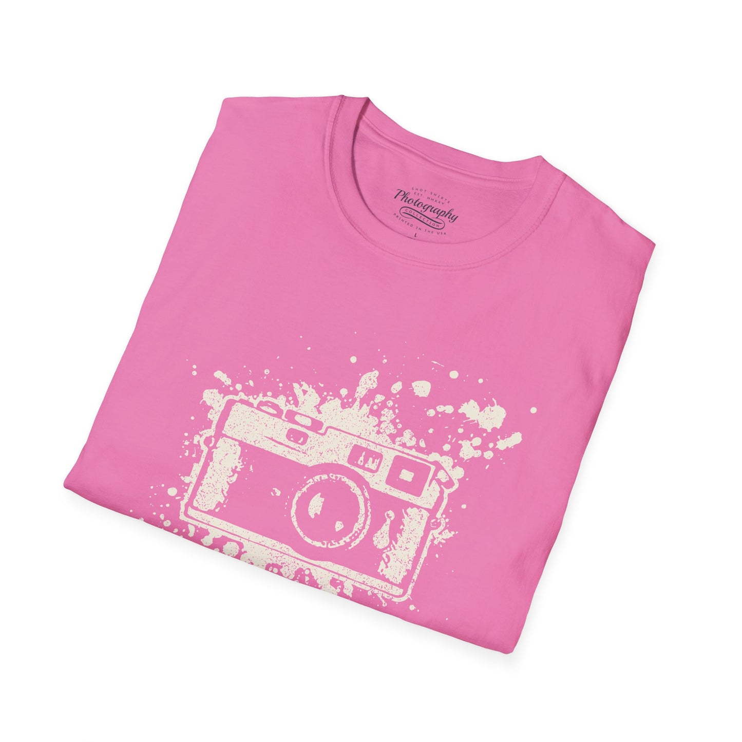 0019. Watercolor Painted Photo Camera Unisex T-Shirt
