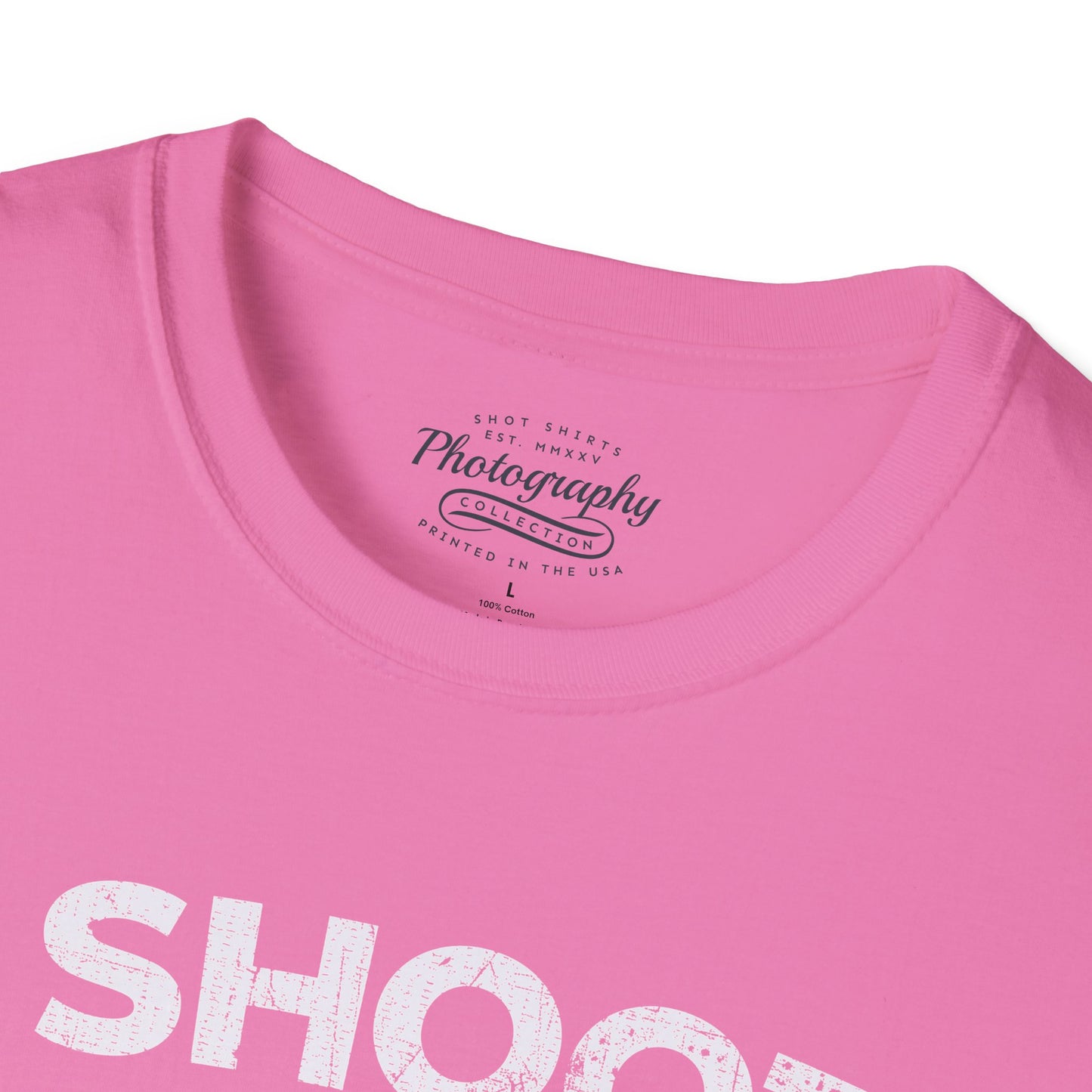 0047. I Shoot People Hand Drawn Retro Photo Camera Unisex T-Shirt