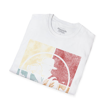 0024. Colored Silhouette Of A Photographer Unisex T-Shirt