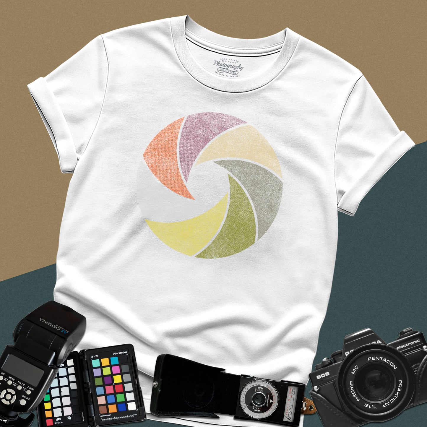 0012. Colorful Aperture Unisex T-Shirt
