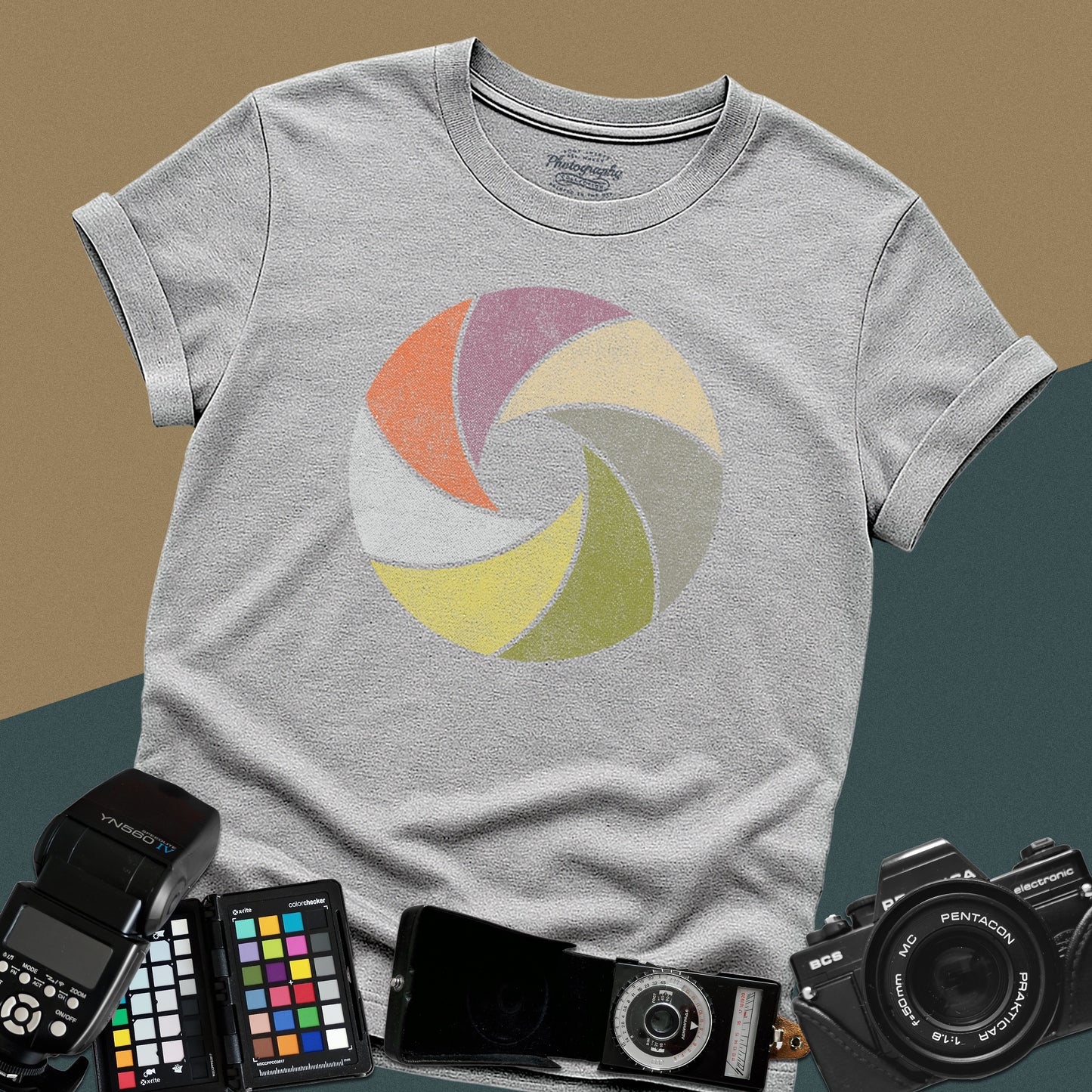 0012. Colorful Aperture Unisex T-Shirt