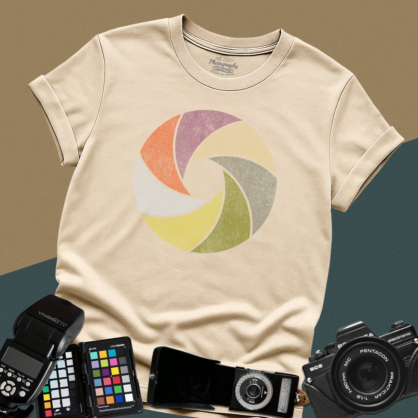 0012. Colorful Aperture Unisex T-Shirt