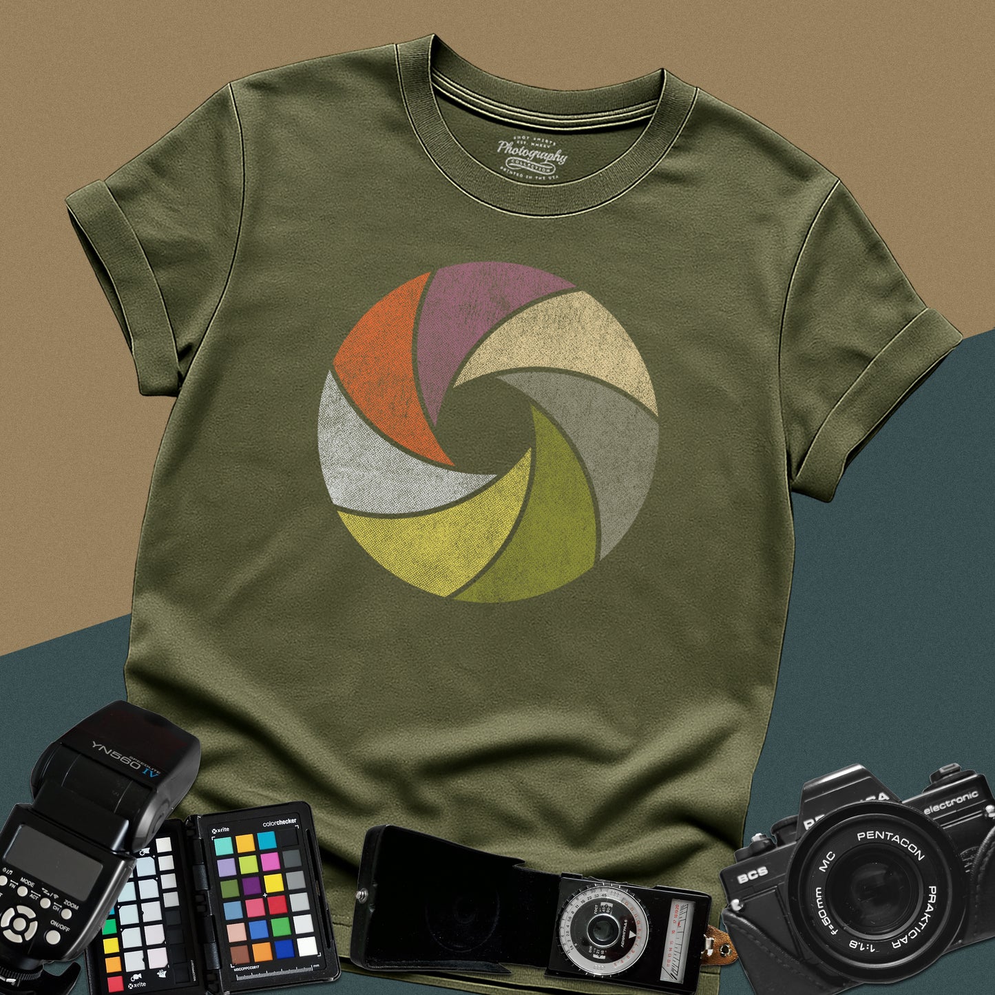 0012. Colorful Aperture Unisex T-Shirt