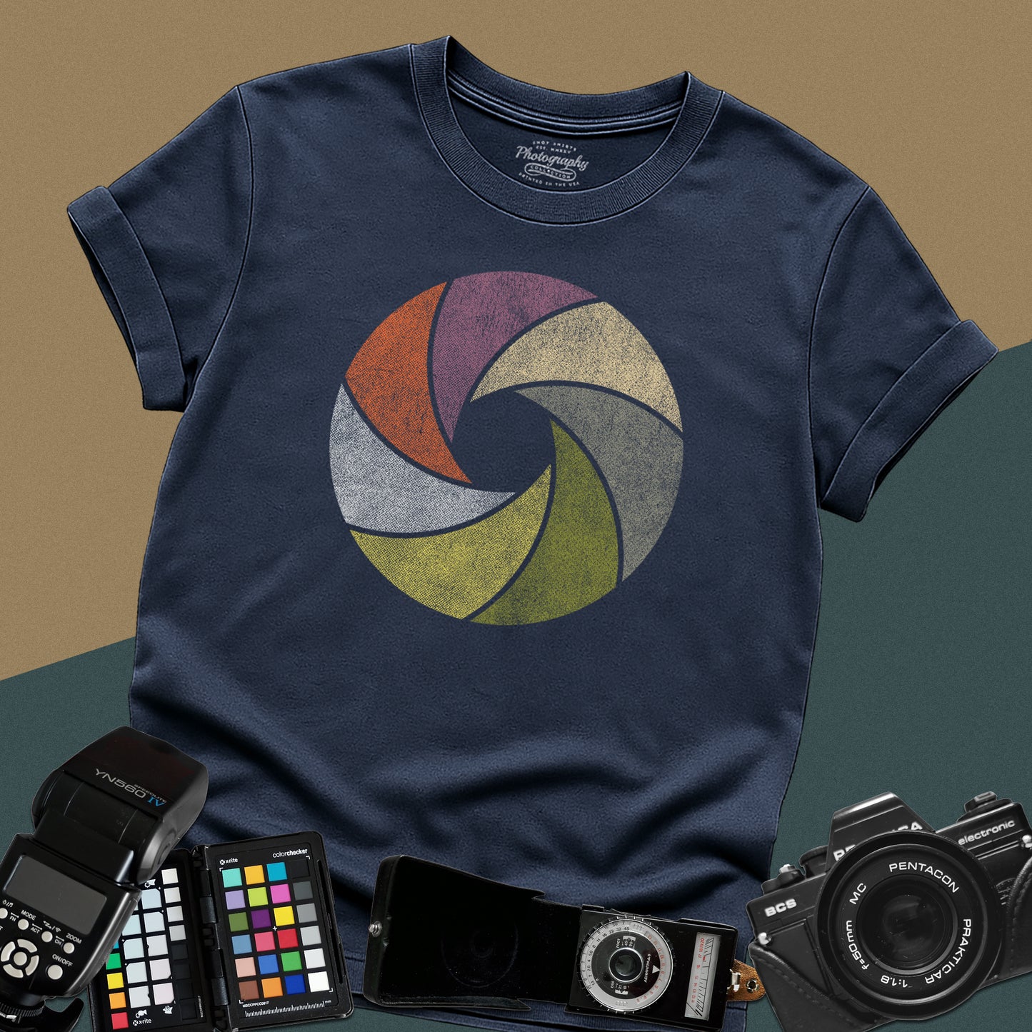0012. Colorful Aperture Unisex T-Shirt