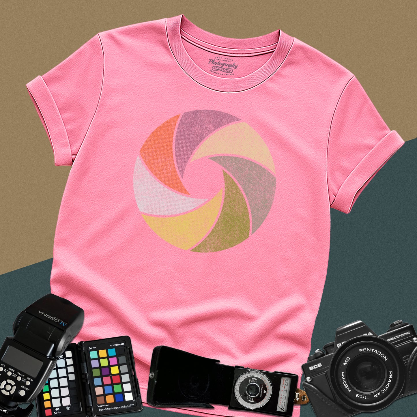 0012. Colorful Aperture Unisex T-Shirt