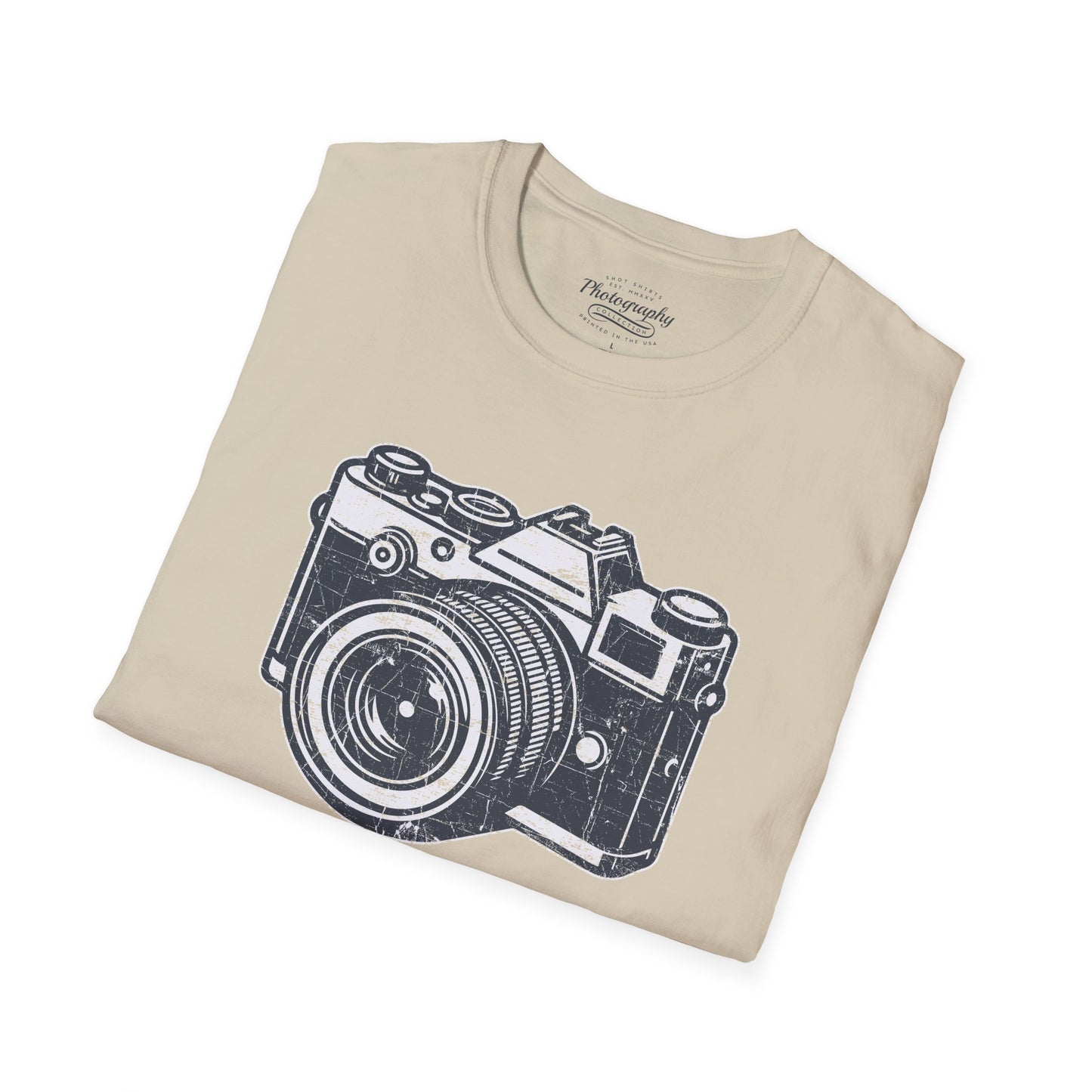 0048. Grunge Retro Photo Camera Unisex T-Shirt