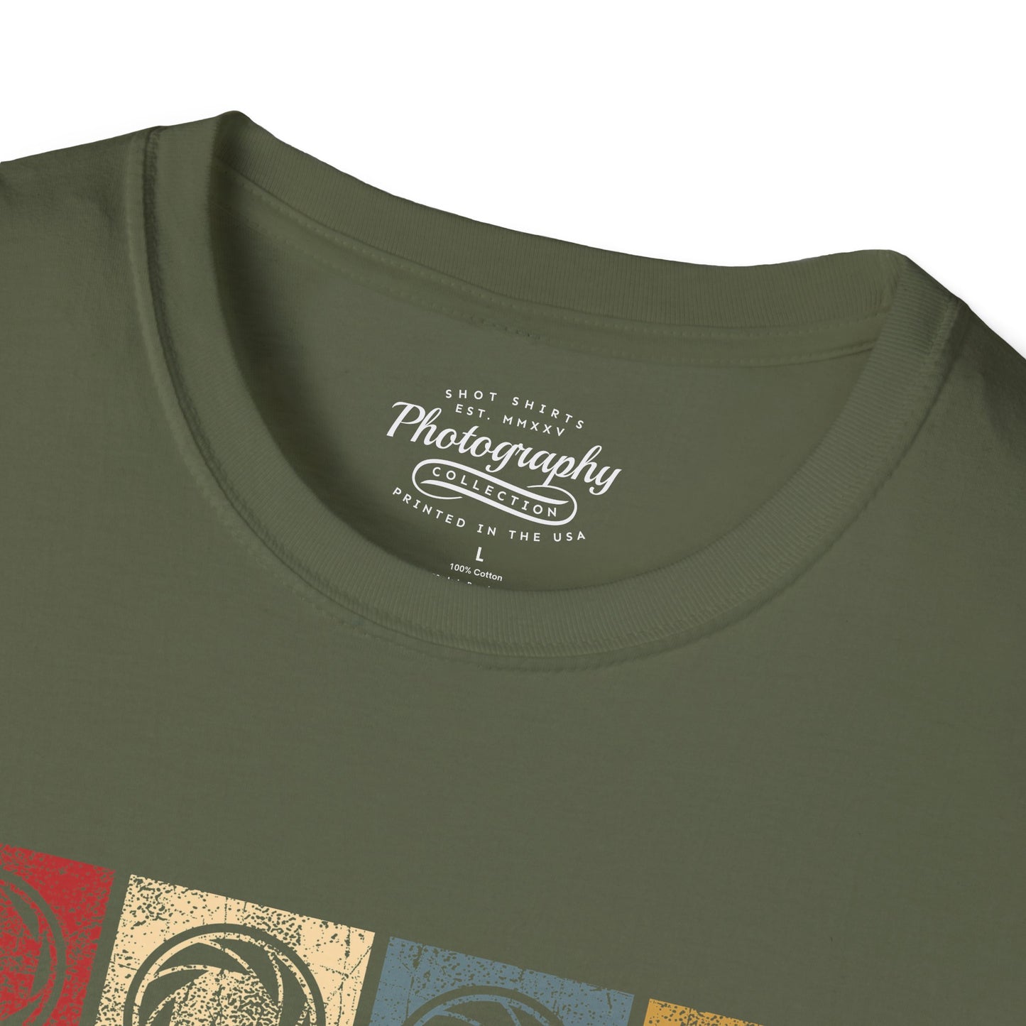 0038. Colorful Photography Apertures Unisex T-Shirt