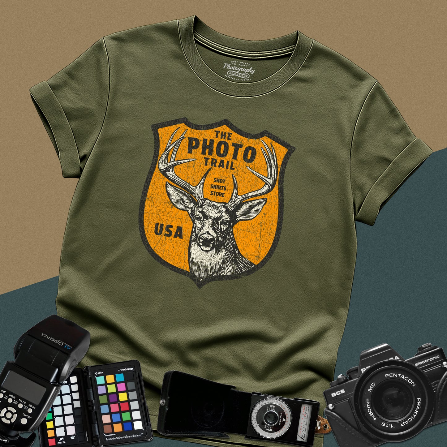 0129. Photo Trail · Landscape Photography T-Shirt