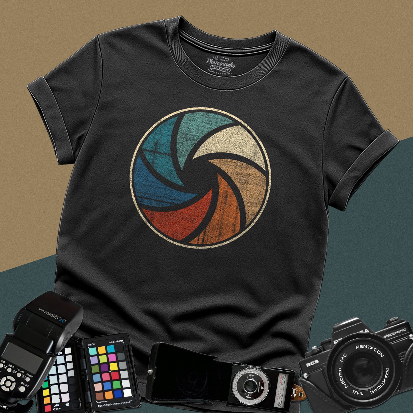 0013. Colorful Aperture Unisex T-Shirt