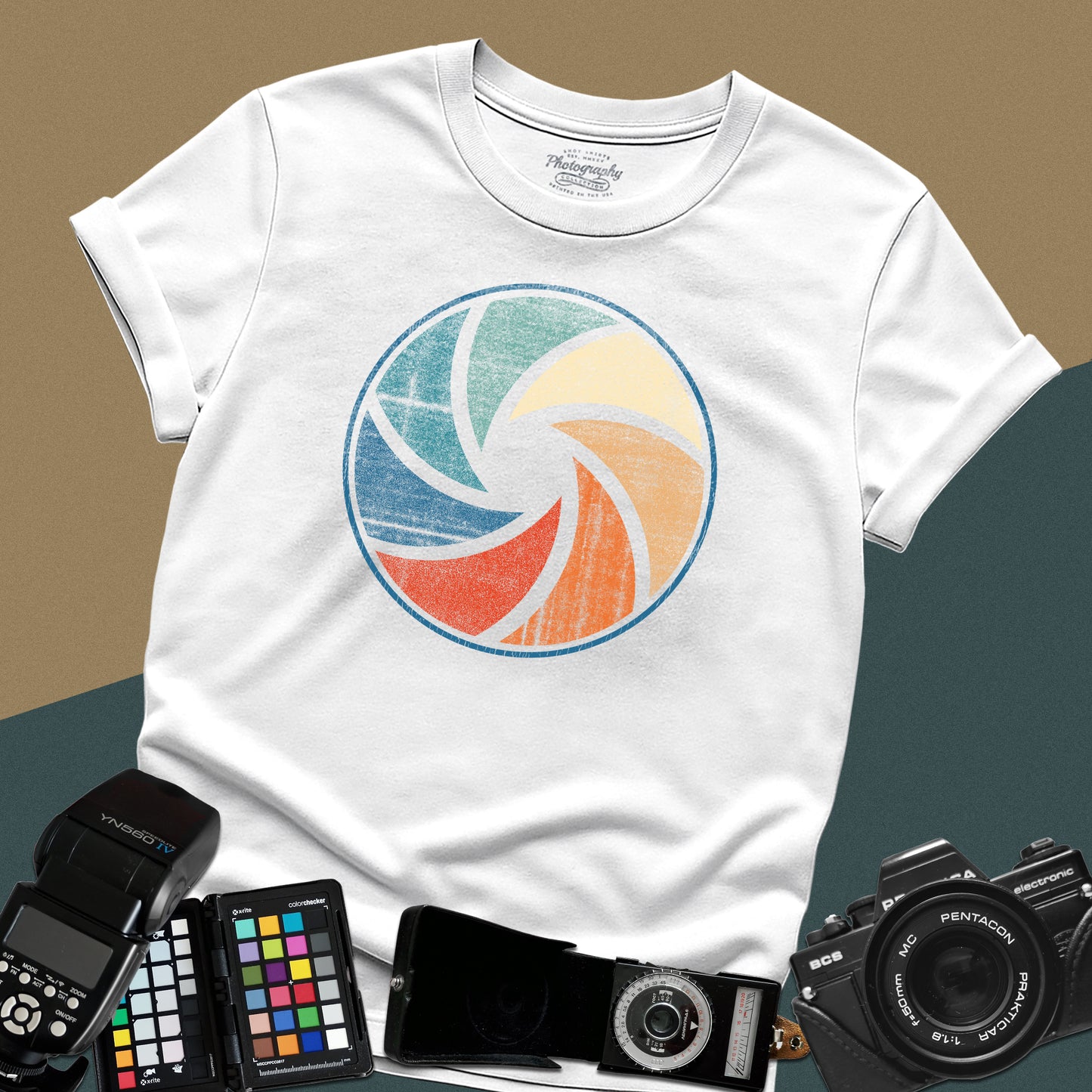 0013. Colorful Aperture Unisex T-Shirt