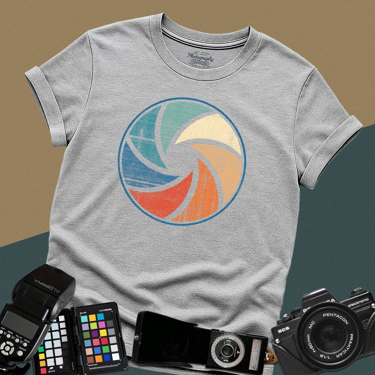 0013. Colorful Aperture Unisex T-Shirt