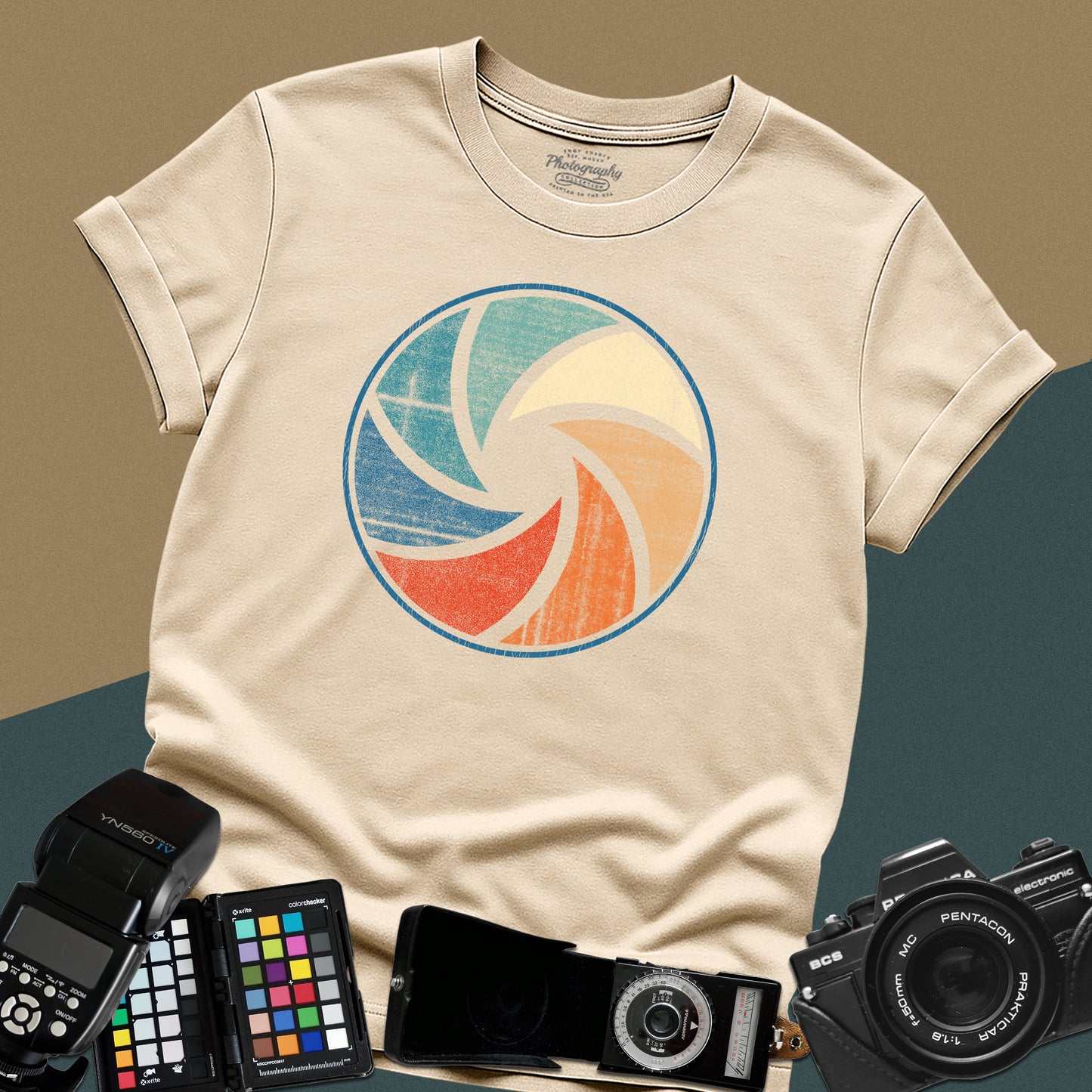 0013. Colorful Aperture Unisex T-Shirt