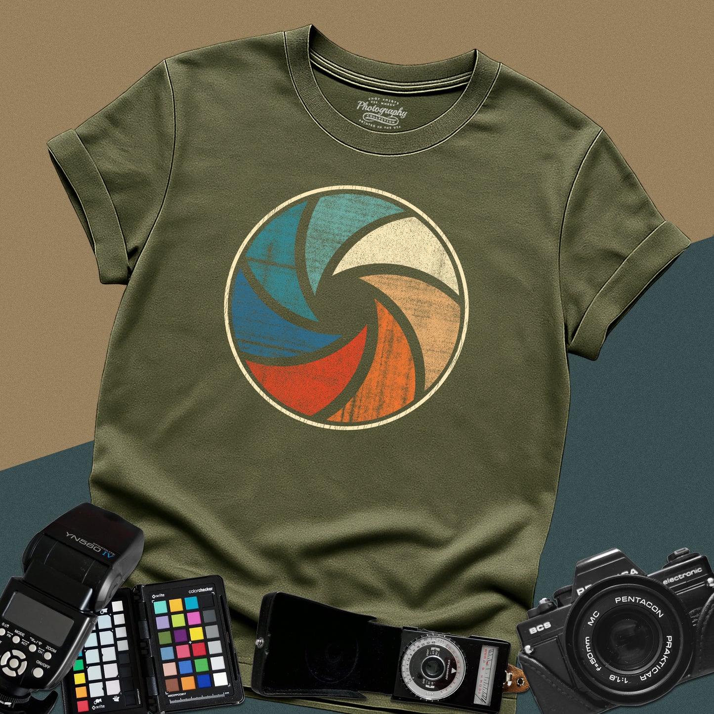 0013. Colorful Aperture Unisex T-Shirt