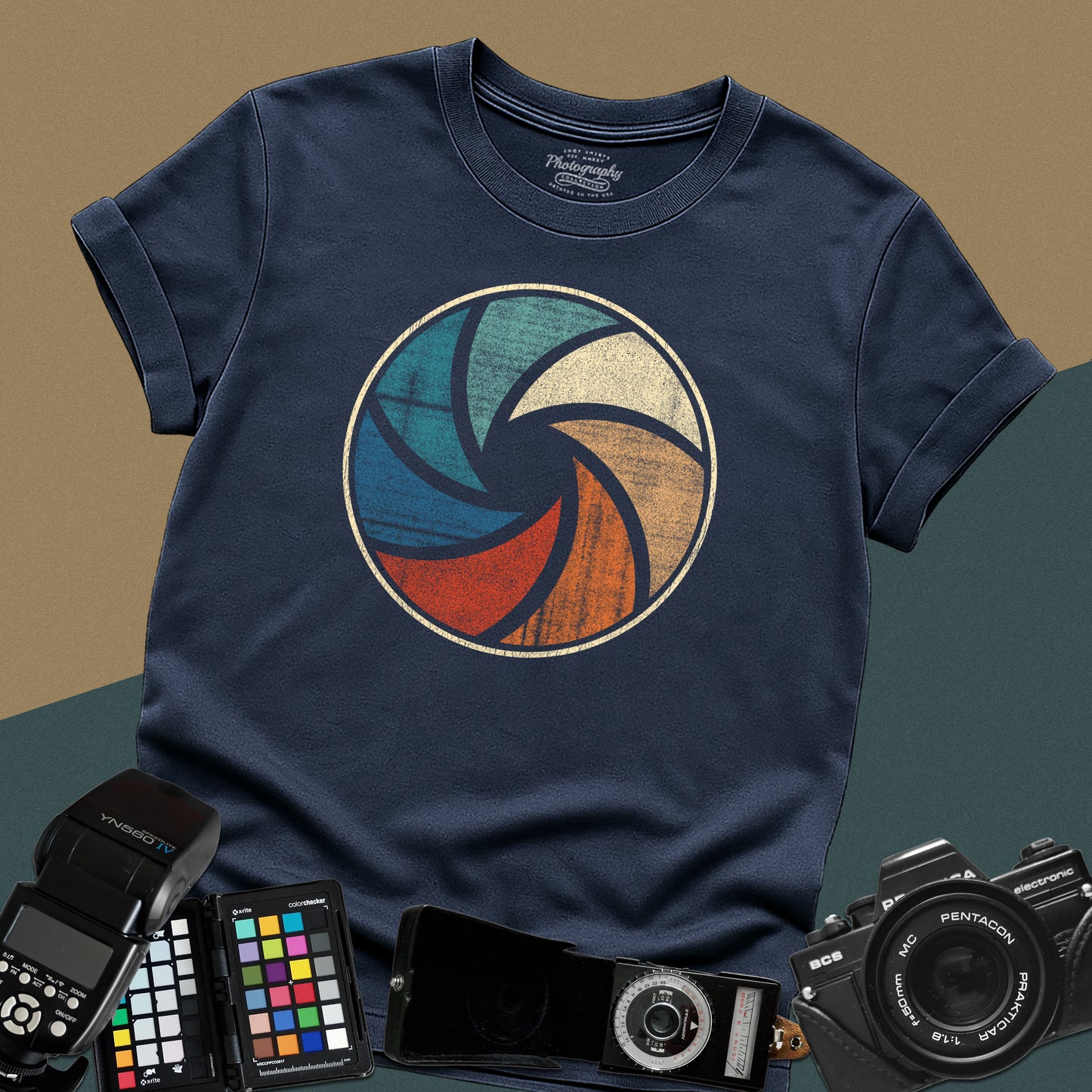 0013. Colorful Aperture Unisex T-Shirt