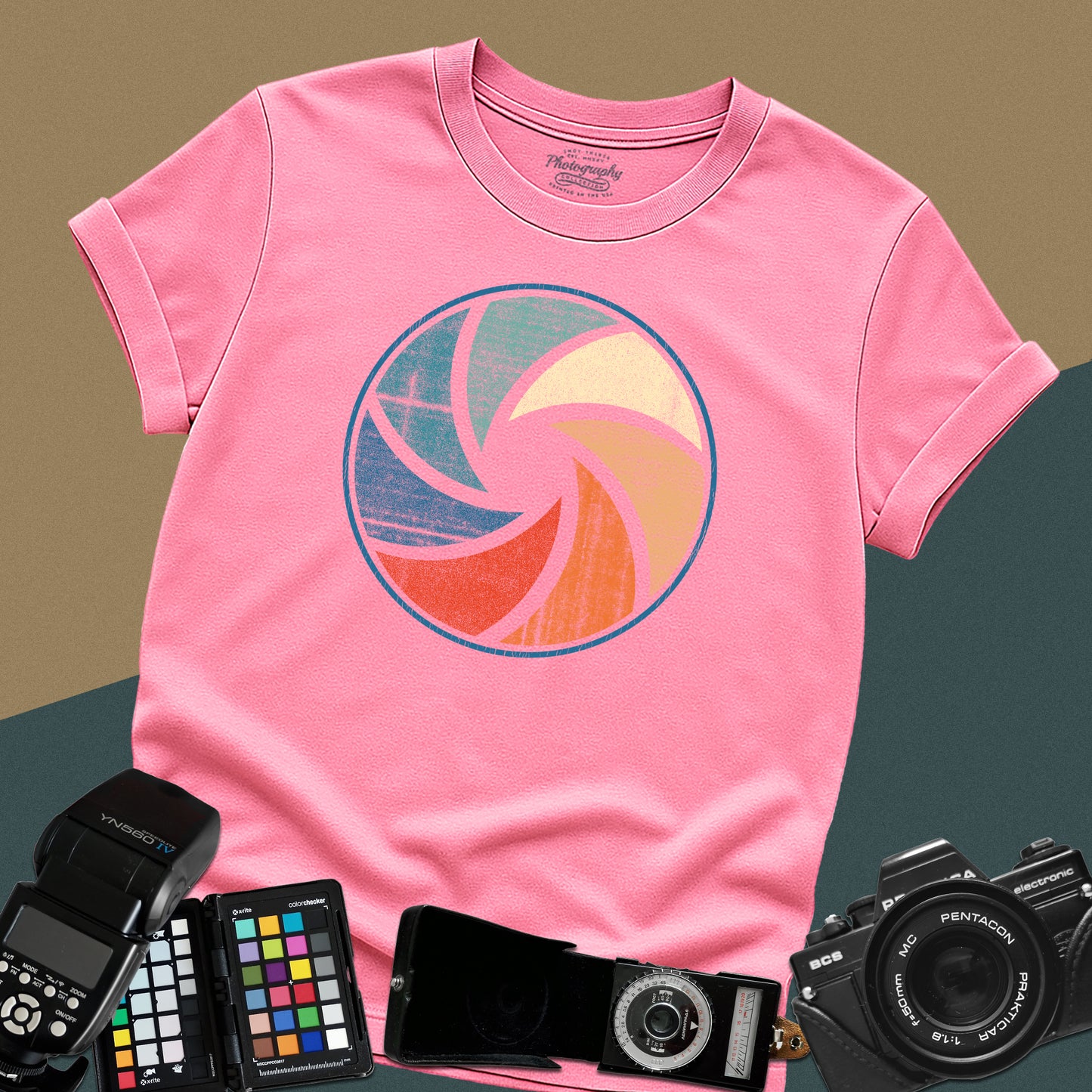 0013. Colorful Aperture Unisex T-Shirt