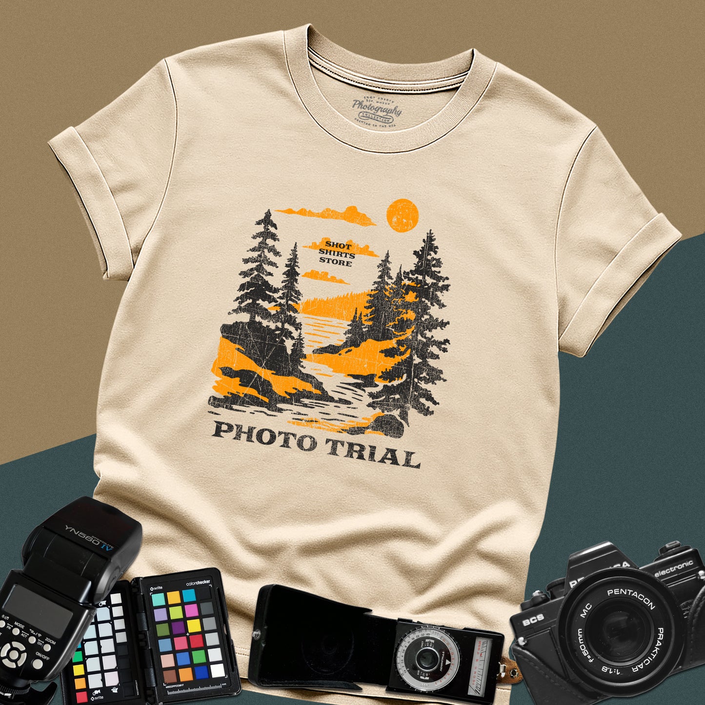 0130. Photo Trail · Landscape Photography T-Shirt