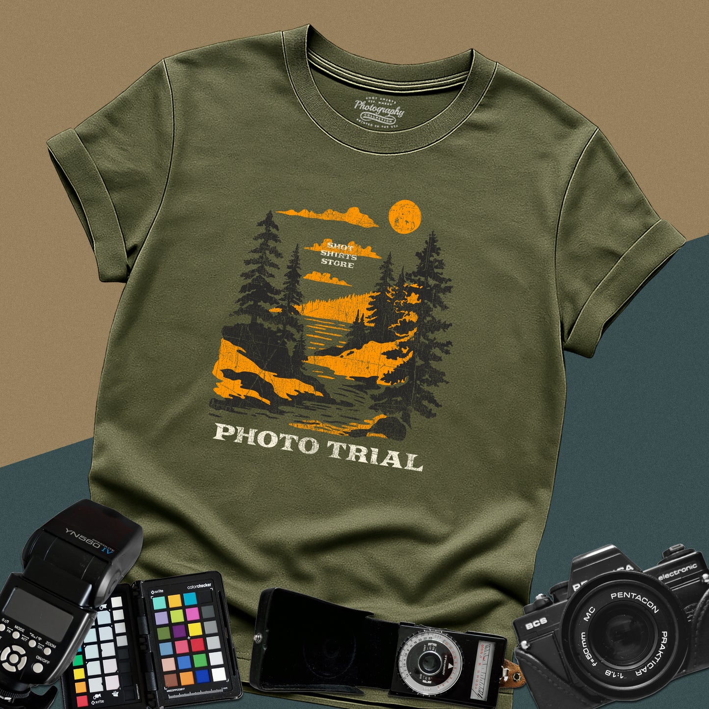 0130. Photo Trail · Landscape Photography T-Shirt
