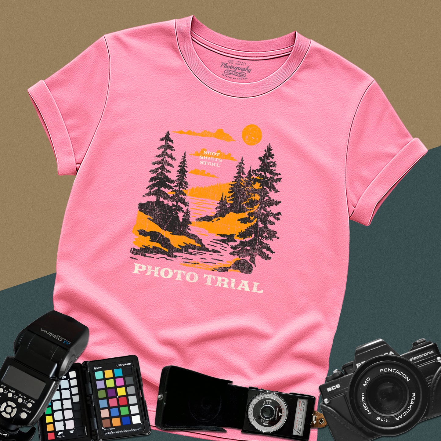 0130. Photo Trail · Landscape Photography T-Shirt