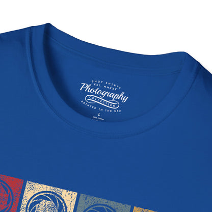 0038. Colorful Photography Apertures Unisex T-Shirt
