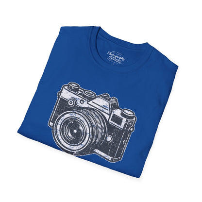 0048. Grunge Retro Photo Camera Unisex T-Shirt