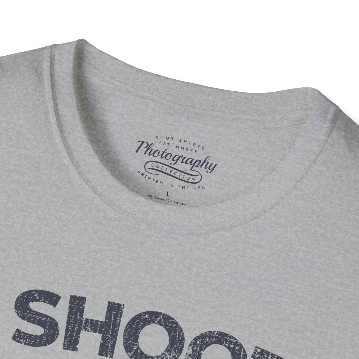 0047. I Shoot People Hand Drawn Retro Photo Camera Unisex T-Shirt