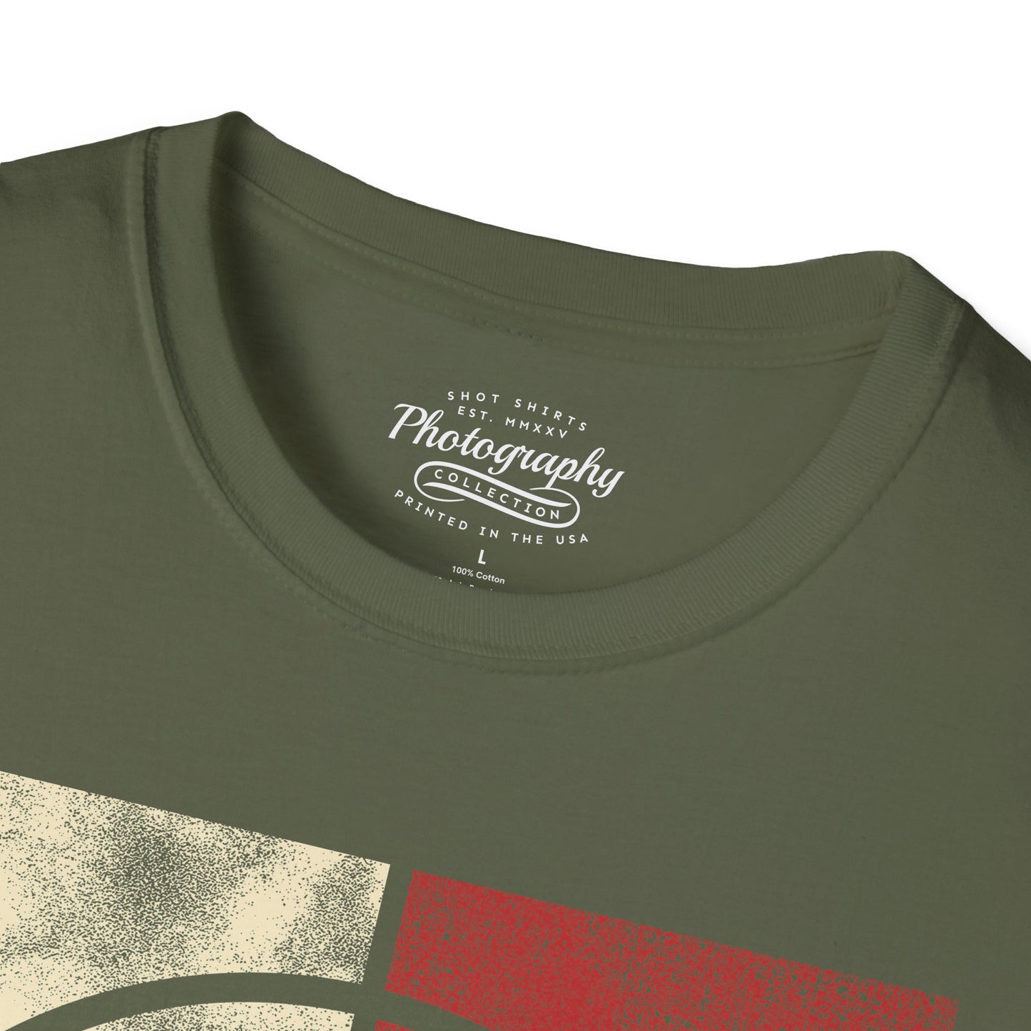 0024. Colored Silhouette Of A Photographer Unisex T-Shirt
