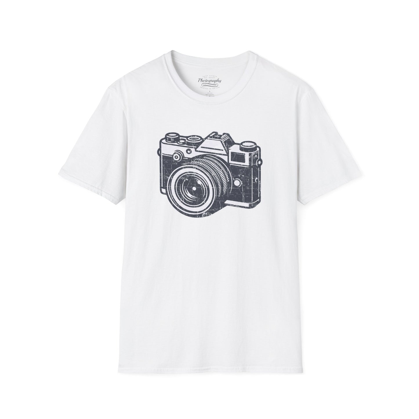 0048. Grunge Retro Photo Camera Unisex T-Shirt