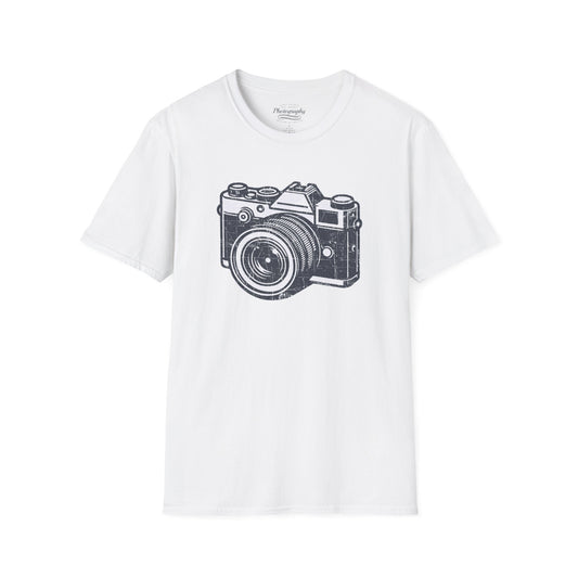 0048. Grunge Retro Photo Camera Unisex T-Shirt